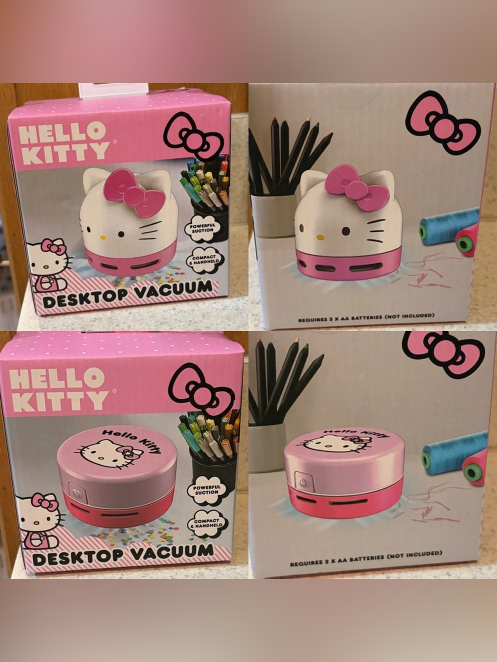 Set of 2 Hello Kitty Desktop Vacuums